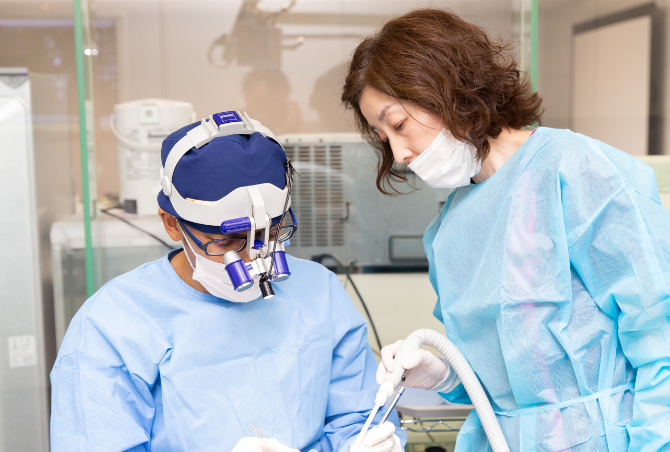 歯を残す治療を心掛けています